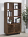 Maddox 71 - inch 3 - shelf Cabinet Bookcase Walnut - Walo Furniture