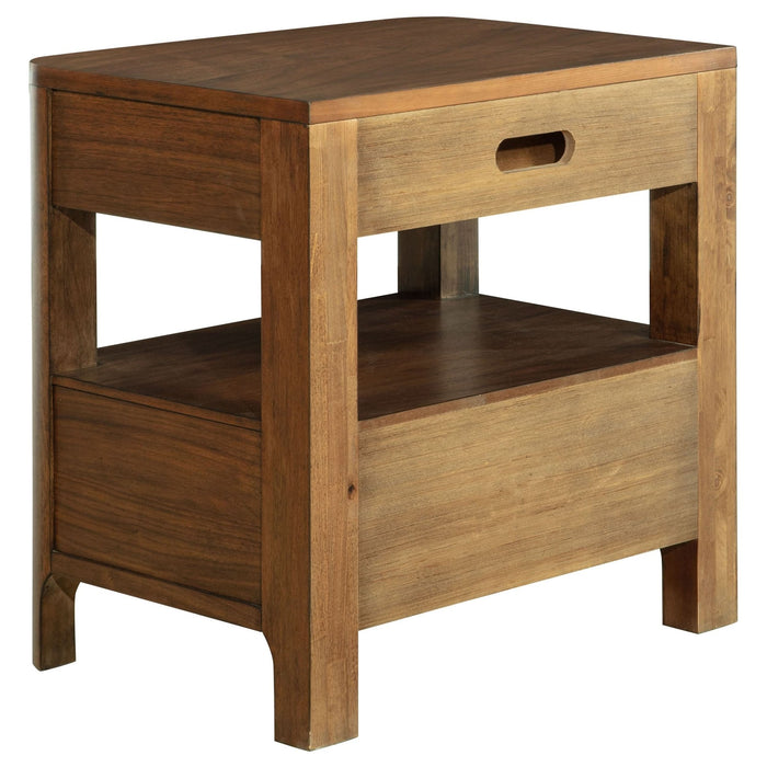 Maderia 2 - drawer Nightstand Bedside Table Walnut - Walo Furniture