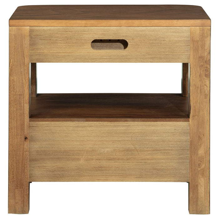 Maderia 2 - drawer Nightstand Bedside Table Walnut - Walo Furniture