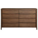 Maderia 8 - drawer Dresser Cabinet Walnut - Walo Furniture