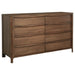 Maderia 8 - drawer Dresser Cabinet Walnut - Walo Furniture