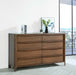 Maderia 8 - drawer Dresser Cabinet Walnut - Walo Furniture