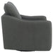 Madia Upholstered Sloped Arm Swivel Glider Chair Charcoal - Walo Furniture