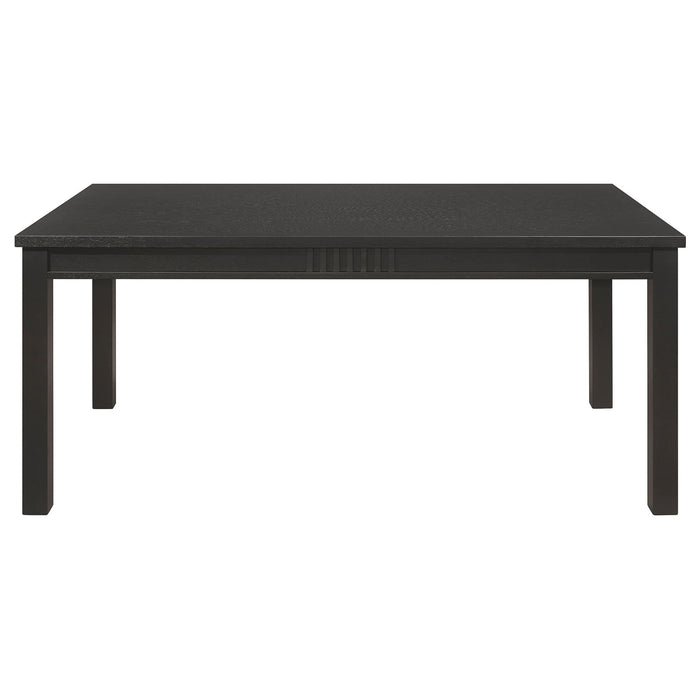 Marbrisa 5 - piece Rectangular Dining Table Set Matte Black - Walo Furniture