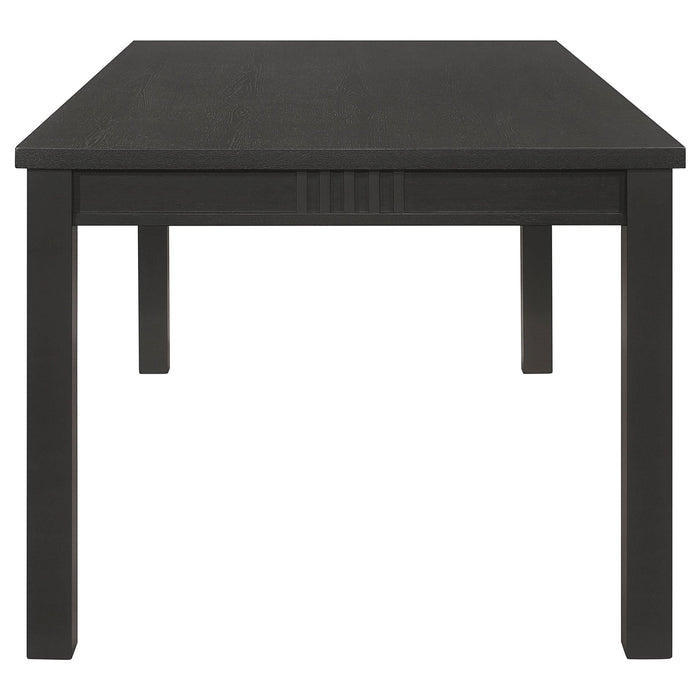 Marbrisa 5 - piece Rectangular Dining Table Set Matte Black - Walo Furniture