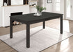 Marbrisa Rectangular 71 - inch Wood Dining Table Matte Black - Walo Furniture