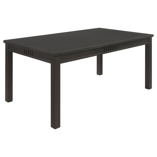 Marbrisa Rectangular 71 - inch Wood Dining Table Matte Black - Walo Furniture