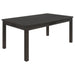 Marbrisa Rectangular 71 - inch Wood Dining Table Matte Black - Walo Furniture