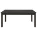 Marbrisa Rectangular 71 - inch Wood Dining Table Matte Black - Walo Furniture