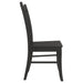 Marbrisa Wood Dining Side Chair Matte Black (Set of 2) - Walo Furniture