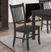 Marbrisa Wood Dining Side Chair Matte Black (Set of 2) - Walo Furniture