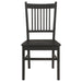 Marbrisa Wood Dining Side Chair Matte Black (Set of 2) - Walo Furniture