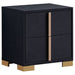 Marceline 2 - drawer Nightstand Black - Walo Furniture