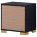 Marceline 2 - drawer Nightstand Black - Walo Furniture