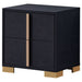 Marceline 2 - drawer Nightstand Black - Walo Furniture