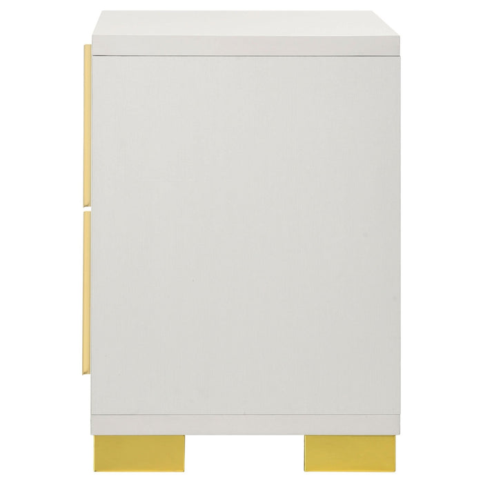 Marceline 2 - drawer Nightstand White - Walo Furniture