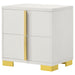 Marceline 2 - drawer Nightstand White - Walo Furniture