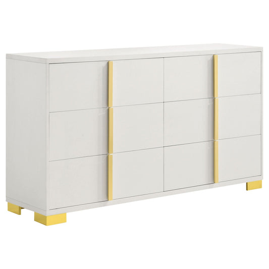 Marceline 6 - drawer Dresser White - Walo Furniture