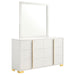 Marceline 6 - drawer Dresser with Mirror White - Walo Furniture