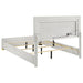 Marceline Wood Full LED Panel Bed White - Walo Furniture