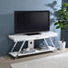 Marcia 1 - drawer Wood 60" TV Stand White High Gloss - Walo Furniture