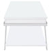 Marcia Rectangular Lift Top Coffee Table White High Gloss - Walo Furniture