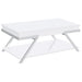 Marcia Rectangular Lift Top Coffee Table White High Gloss - Walo Furniture