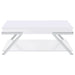 Marcia Rectangular Lift Top Coffee Table White High Gloss - Walo Furniture