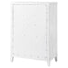 Marielle 5 - drawer Bedroom Chest Distressed White - Walo Furniture