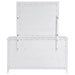 Marielle 6 - drawer Dresser with Mirror Distressed White - Walo Furniture