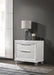 Marmore 2 - drawer Nightstand Bedside Table White - Walo Furniture