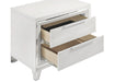 Marmore 2 - drawer Nightstand Bedside Table White - Walo Furniture