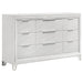 Marmore 4 - piece Eastern King Bedroom Set White - Walo Furniture