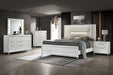 Marmore 5 - piece California King Bedroom Set White - Walo Furniture