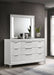 Marmore 9 - drawer Dresser and LED Mirror White - Walo Furniture