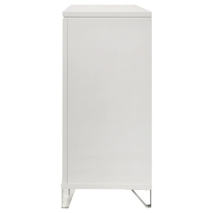 Marmore 9 - drawer Dresser Cabinet White - Walo Furniture