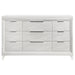 Marmore 9 - drawer Dresser Cabinet White - Walo Furniture