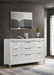 Marmore 9 - drawer Dresser Cabinet White - Walo Furniture