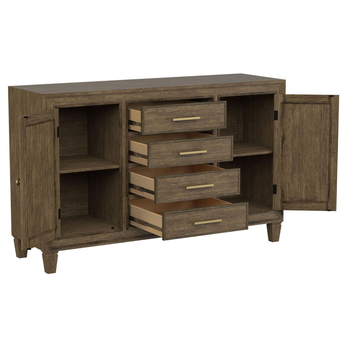 Matisse 4 - drawer Sideboard Buffet Cabinet Light Brown - Walo Furniture