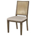 Matisse Woven Rattan Back Dining Side Chair Brown (Set of 2) - Walo Furniture