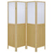 Mattison 4 - Panel Room Divider Folding Shoji Screen Natural - Walo Furniture