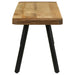 Maverick Wood Dining Bench Natural Mango and Black - Walo Furniture