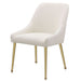 Mayette Upholstered Dining Side Chair Ivory (Set of 2) - Walo Furniture