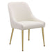 Mayette Upholstered Dining Side Chair Ivory (Set of 2) - Walo Furniture