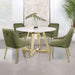 Mayette Upholstered Dining Side Chair Olive (Set of 2) - Walo Furniture