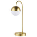 Merrick 21 - inch Spherical Arched Bedside Table Lamp Gold - Walo Furniture