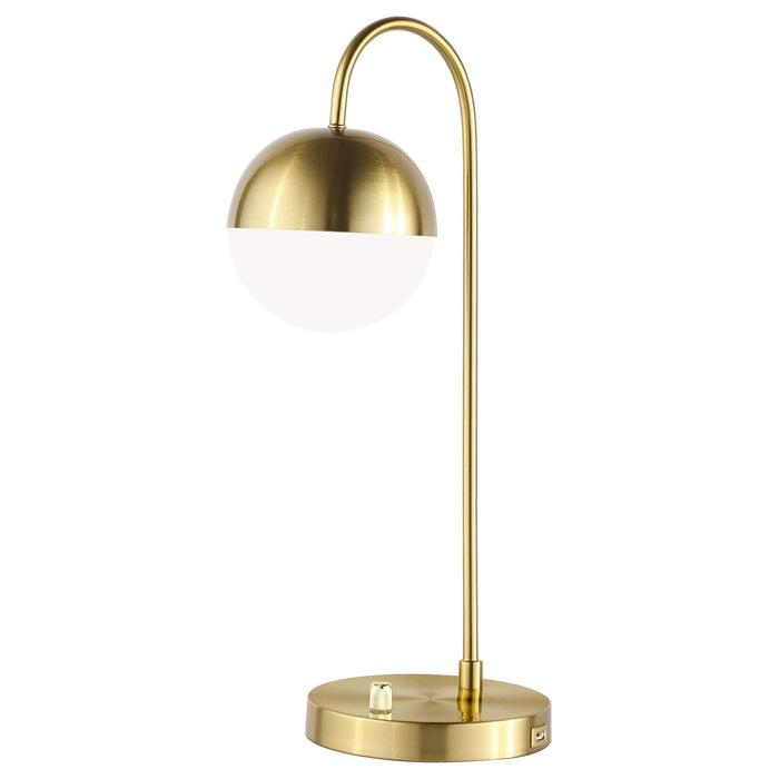 Merrick 21 - inch Spherical Arched Bedside Table Lamp Gold - Walo Furniture