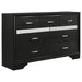 Miranda 4 - piece California King Bedroom Set Black - Walo Furniture