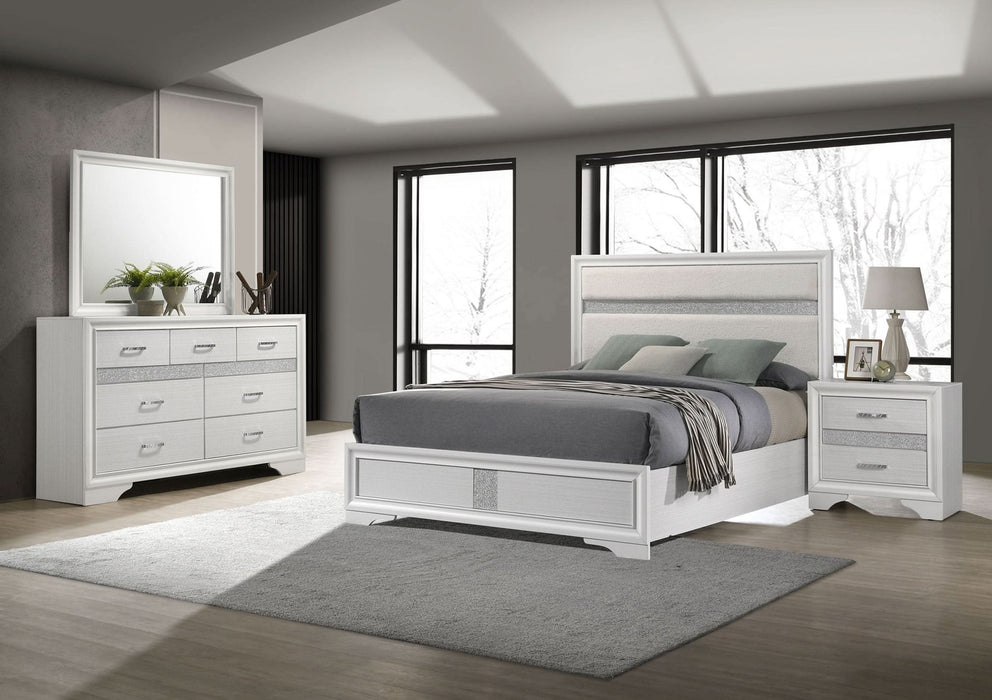 Miranda 4 - piece California King Bedroom Set White - Walo Furniture