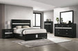 Miranda 4 - piece Queen Bedroom Set Black - Walo Furniture